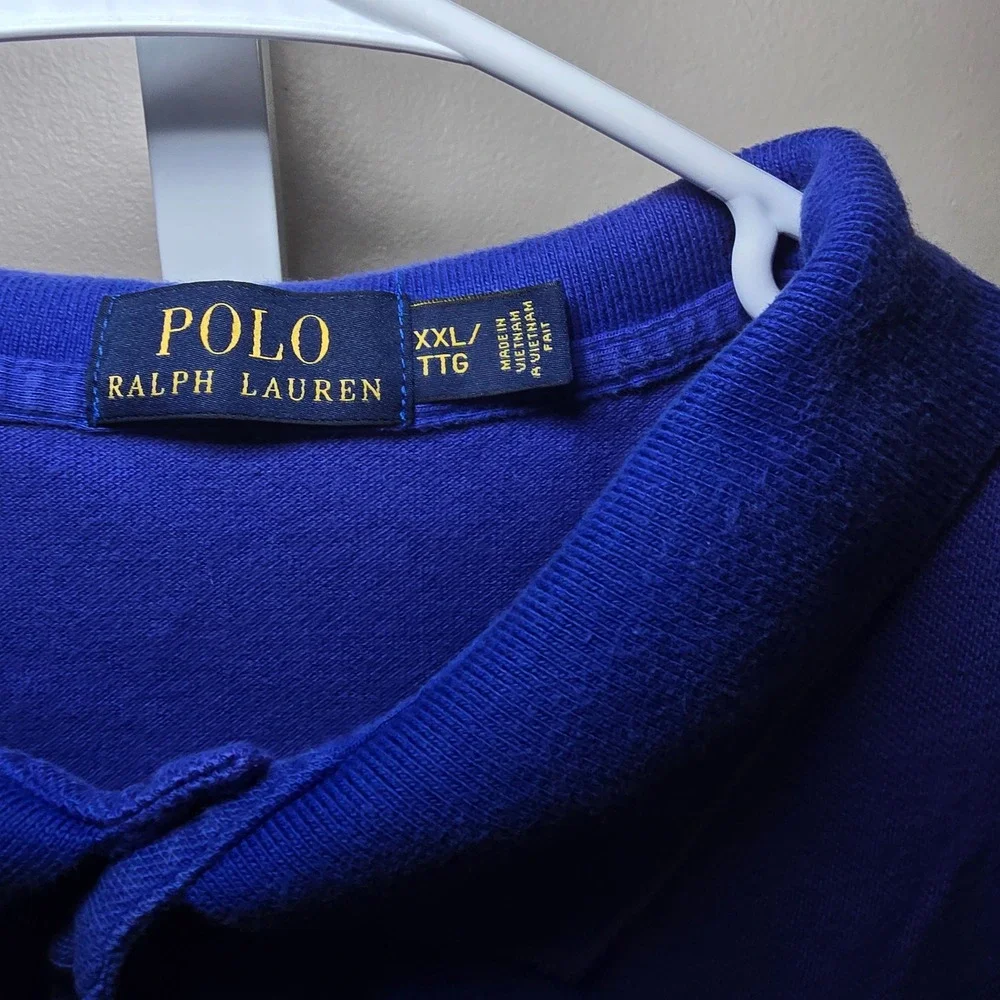 Polo Ralph Lauren Men's Royal Blue Short Sleeve Classic Fit‎ Polo Shirt XXL TTG